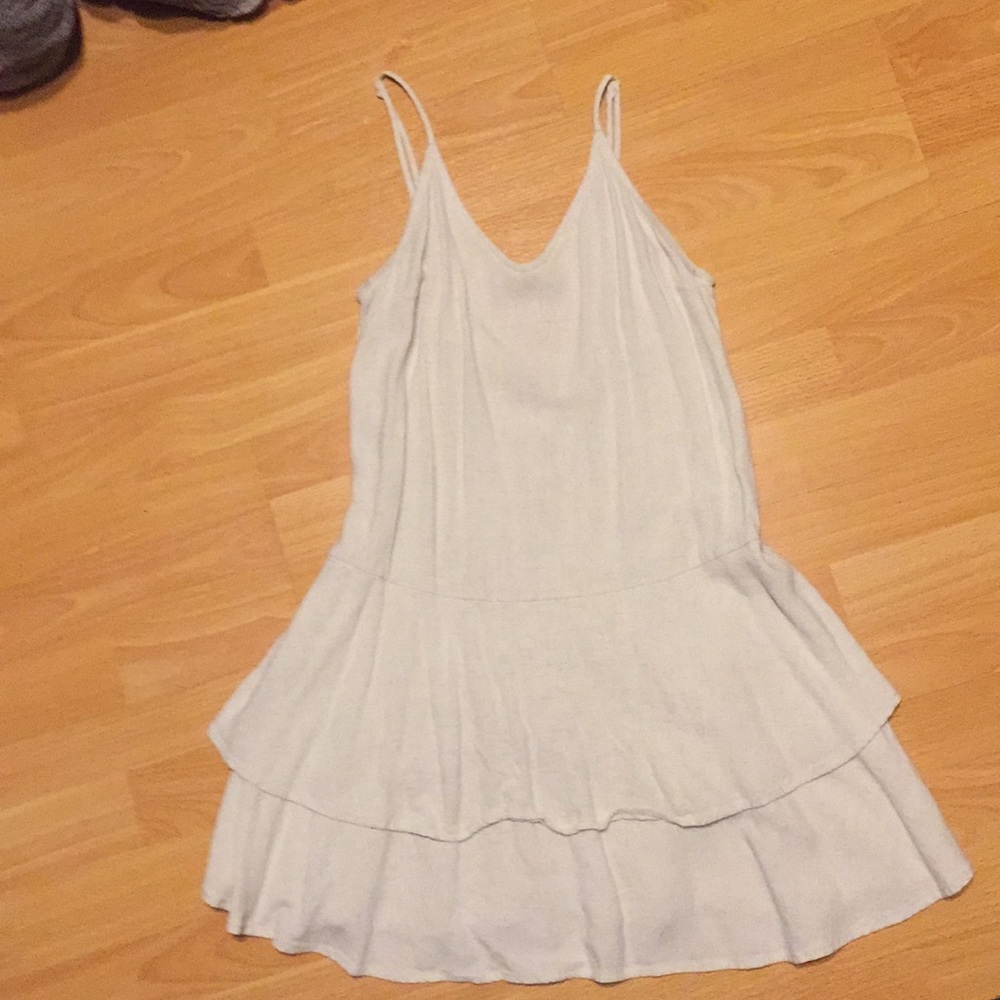 Urban Outfitters brand ivory linen dress